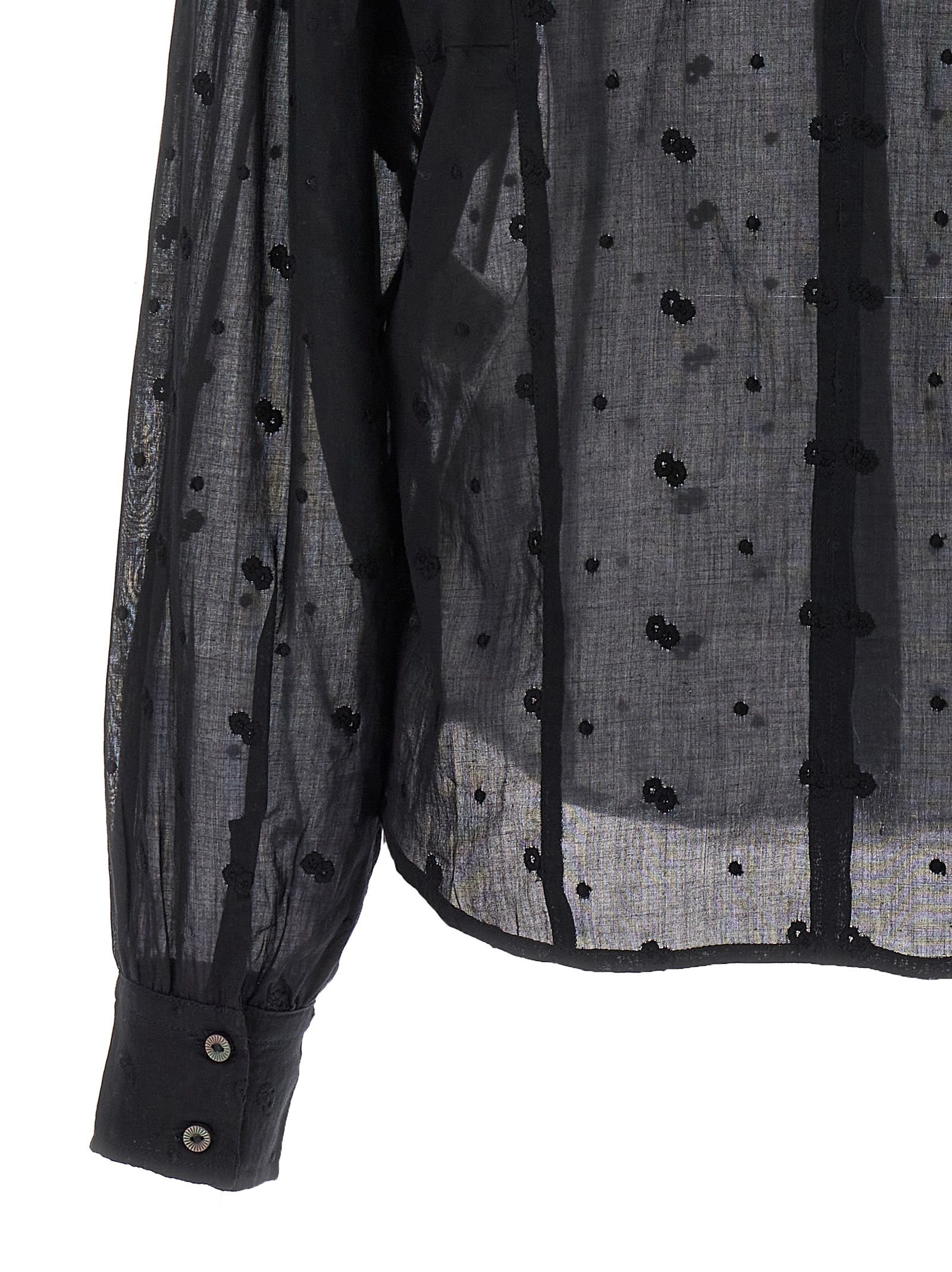 [Marant Etoile] Blouse SS24 24PHT0378FAB1J10E01BK