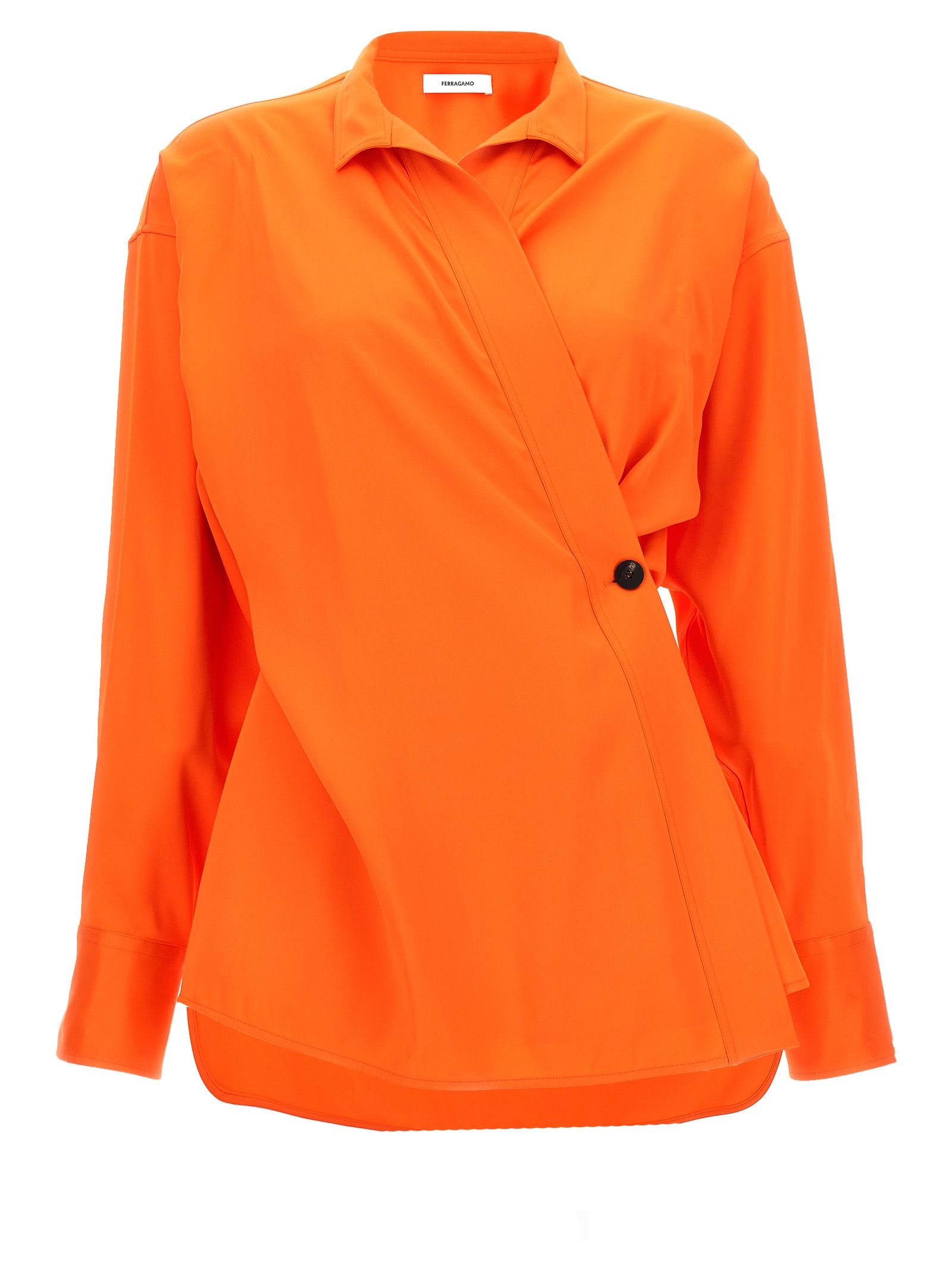 [Ferragamo] Blouse SS24 770456MANDARIN