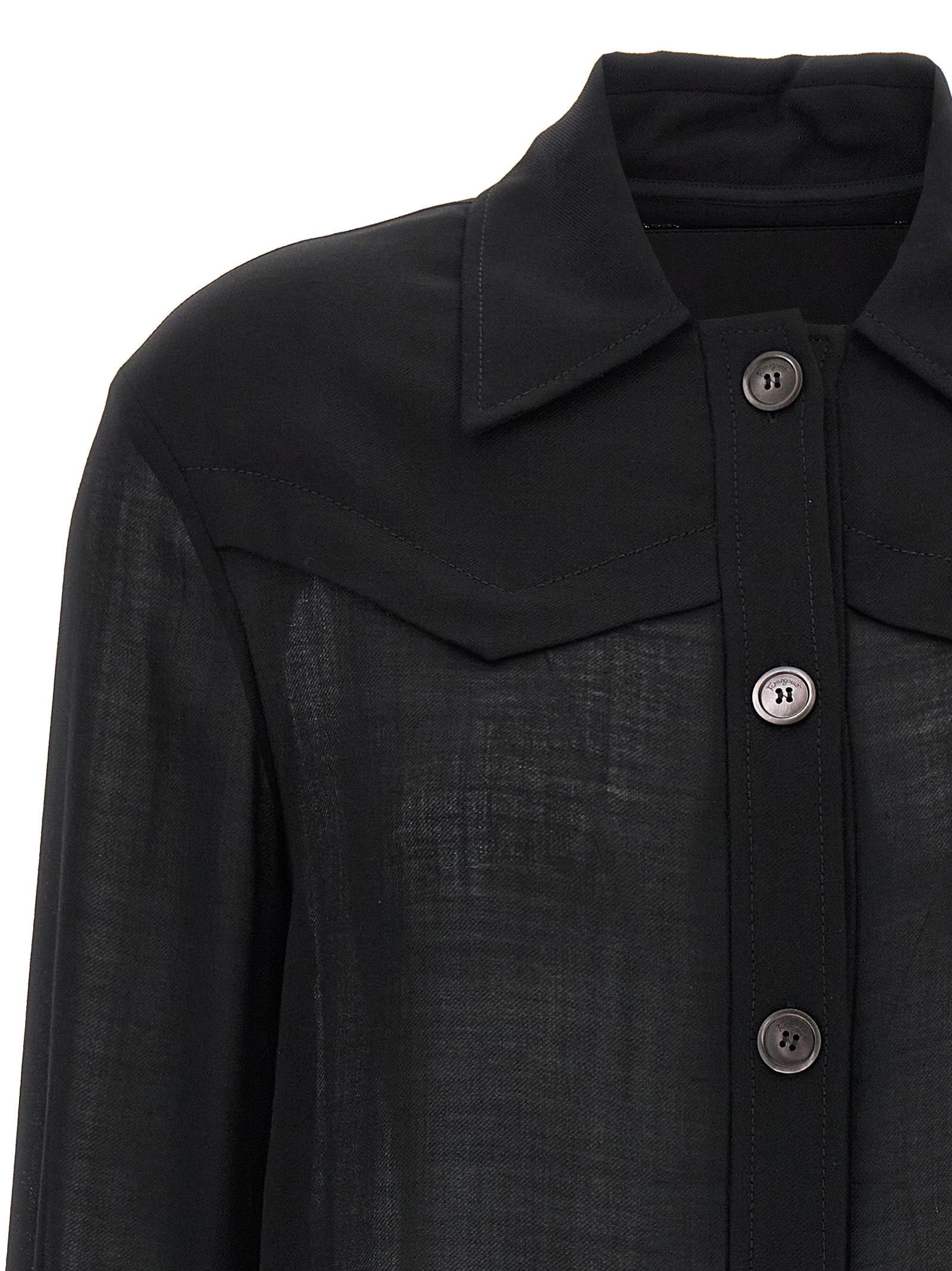 [Ferragamo] Casual Jacket SS23 0758952NERO