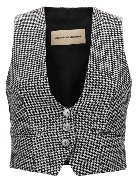 [Alexandre Vauthier] Vest FW23 234JA1151BLACKWHITE