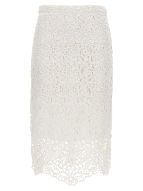 [Burberry] Midi skirt SS23 8067787OPTICWHITE