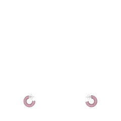 [Amina Muaddi] Earring FW22 CAMERONHOOPMINI ROSE