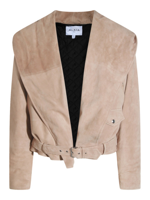 [Alaia] Leather Jacket FW25 AA9V0428L017B120