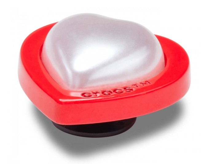[Crocs] Fashion Accessory SS25 CR.4780RED AND PEARL HEART