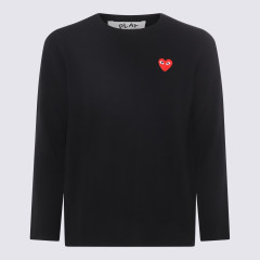 [COMME DES GARCONS PLAY] Sweatshirt CO P1N068BLACK