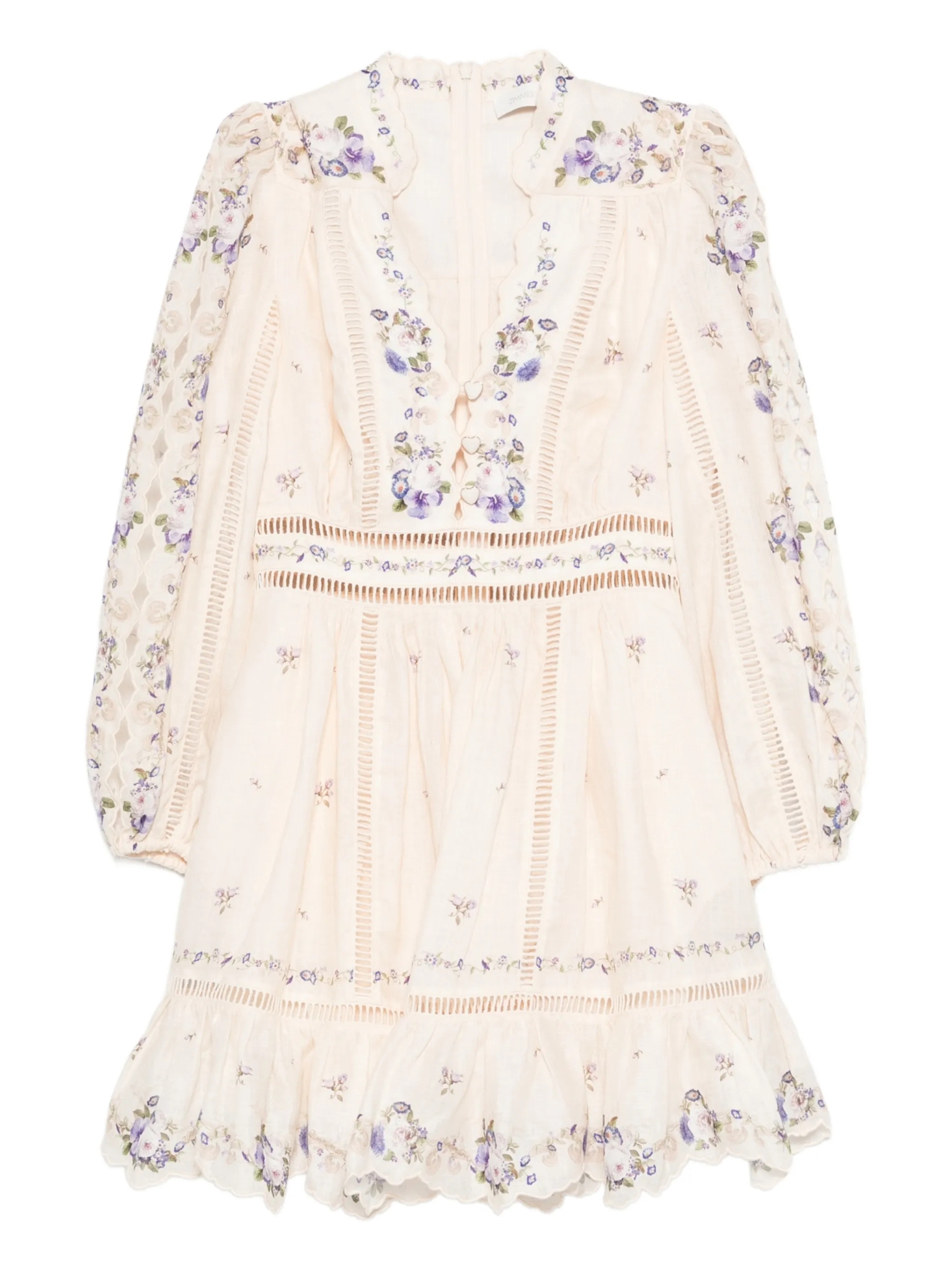 [Zimmermann] Long sleeve dress SS26 5376DRS264CPPR