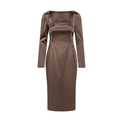 [Dolce & Gabbana] Long sleeve dress FW25 F6TYGTFURAD M0694