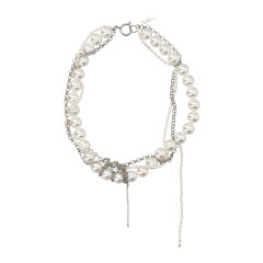 [JUSTINE CLENQUET] Necklace SS26 NICOLECHOKERPALLADIUM