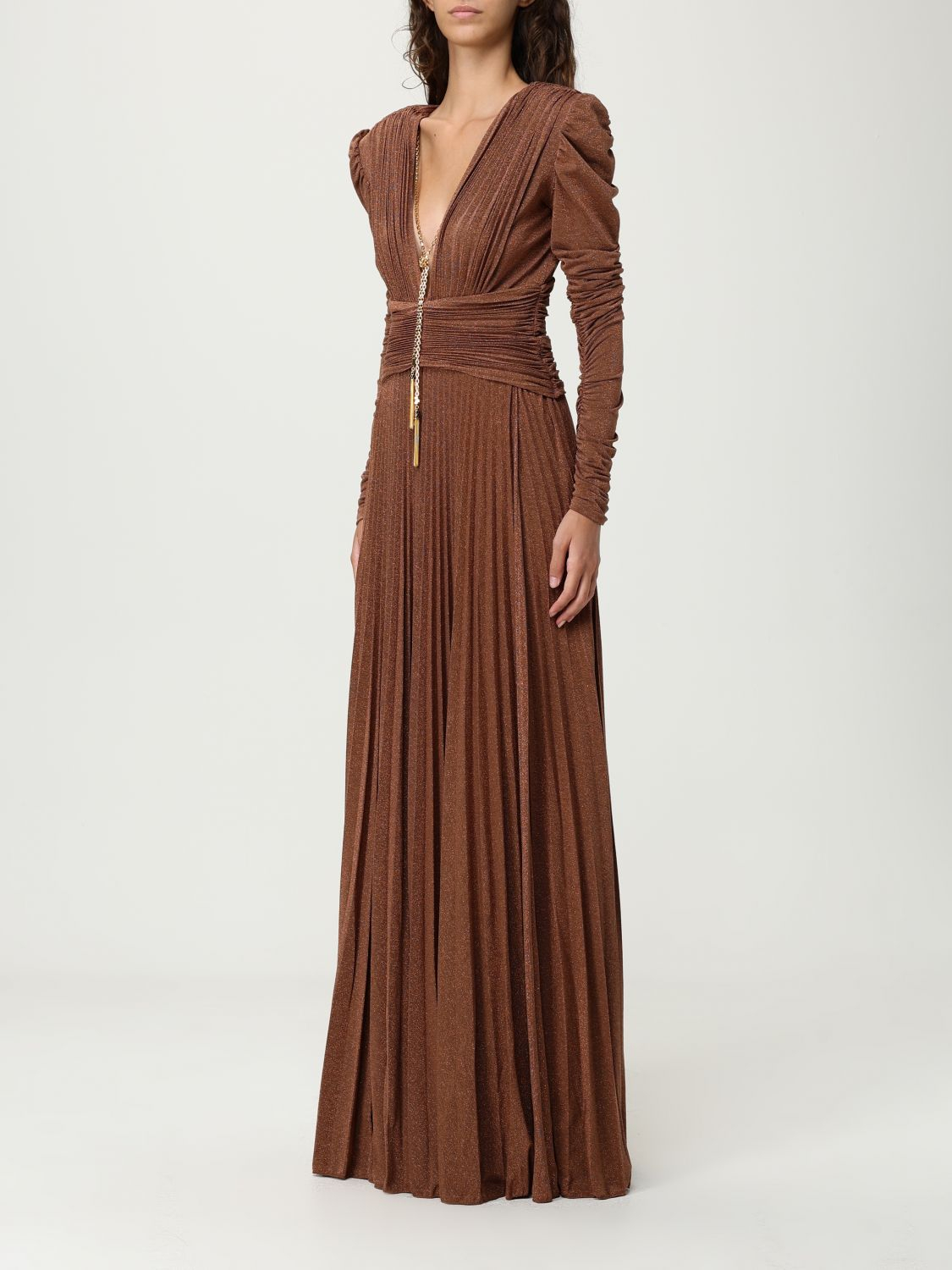 [ELISABETTA FRANCHI] Long sleeve dress FW25 ABR40 EC1