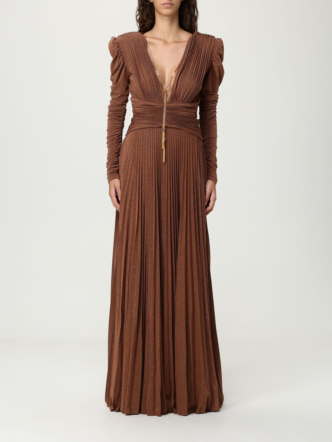 [ELISABETTA FRANCHI] Long sleeve dress FW25 ABR40 EC1