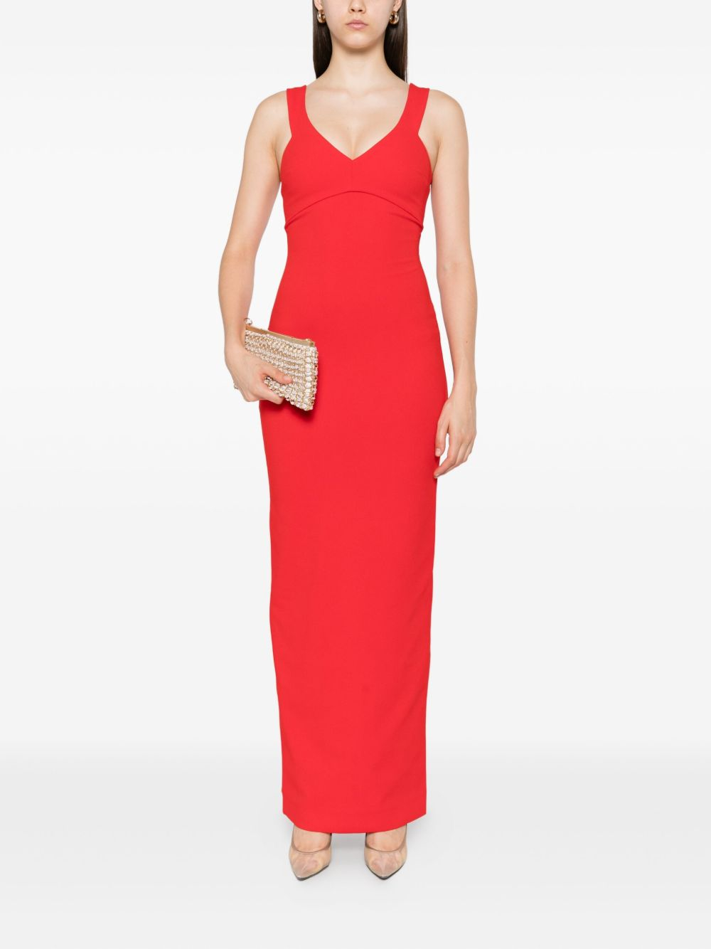 [Solace London] Sleeveless dress FW25 OS44044RED