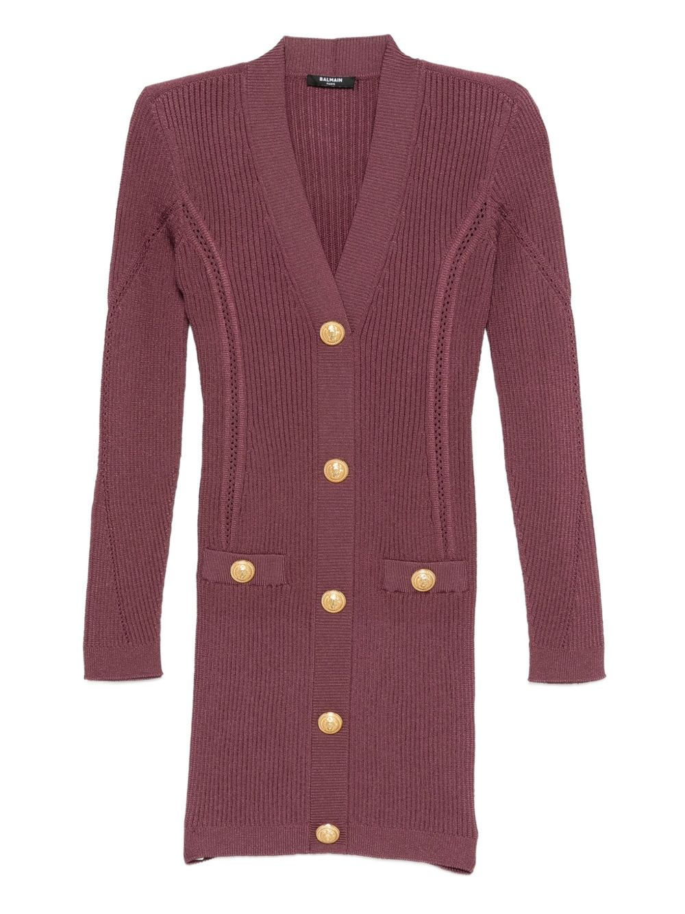 [Balmain] Long sleeve dress FW25 FF0R8033KJ155DR