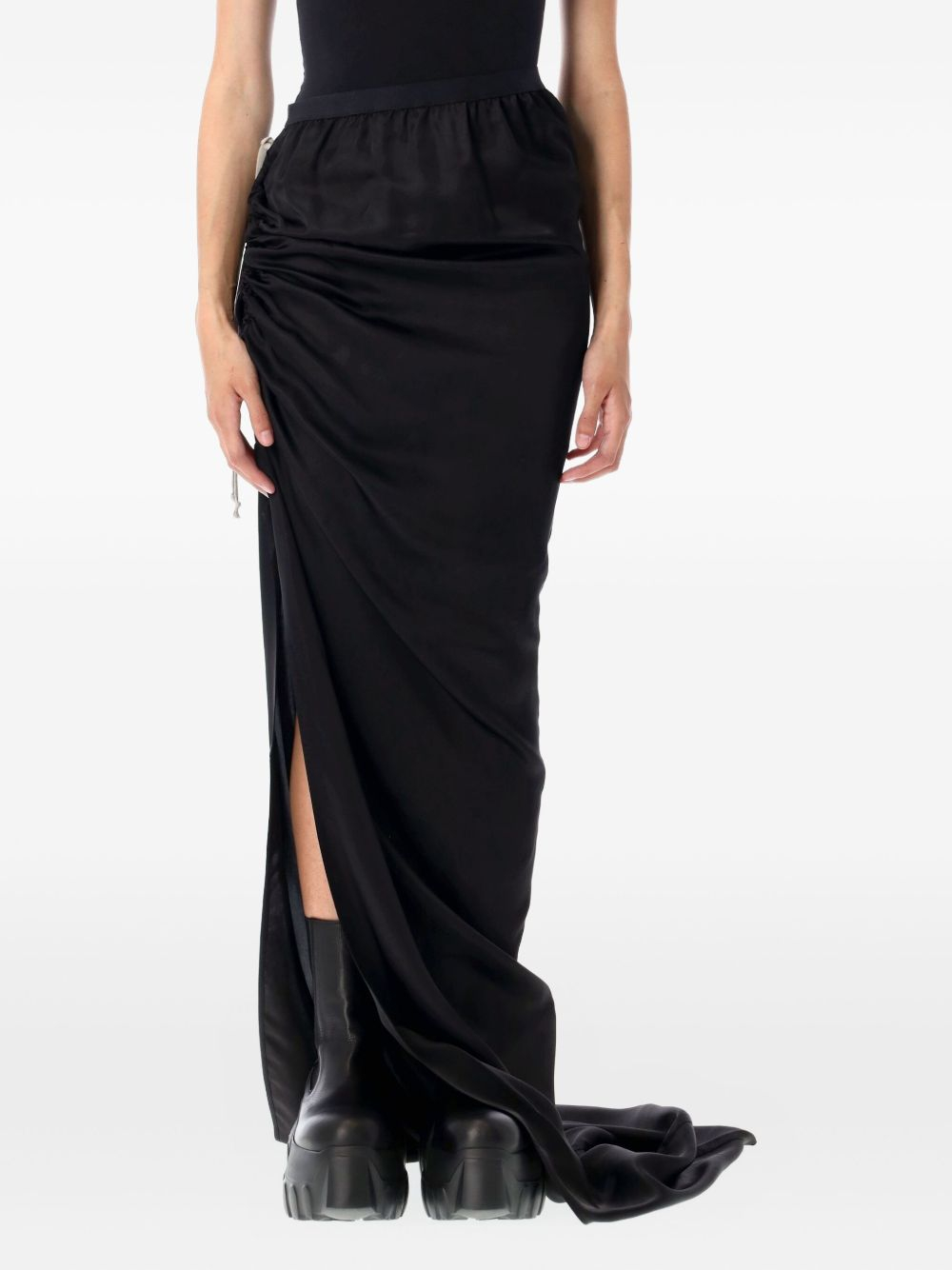 [Rick Owens] Midi skirt FW25 RP02E4359HSCH09
