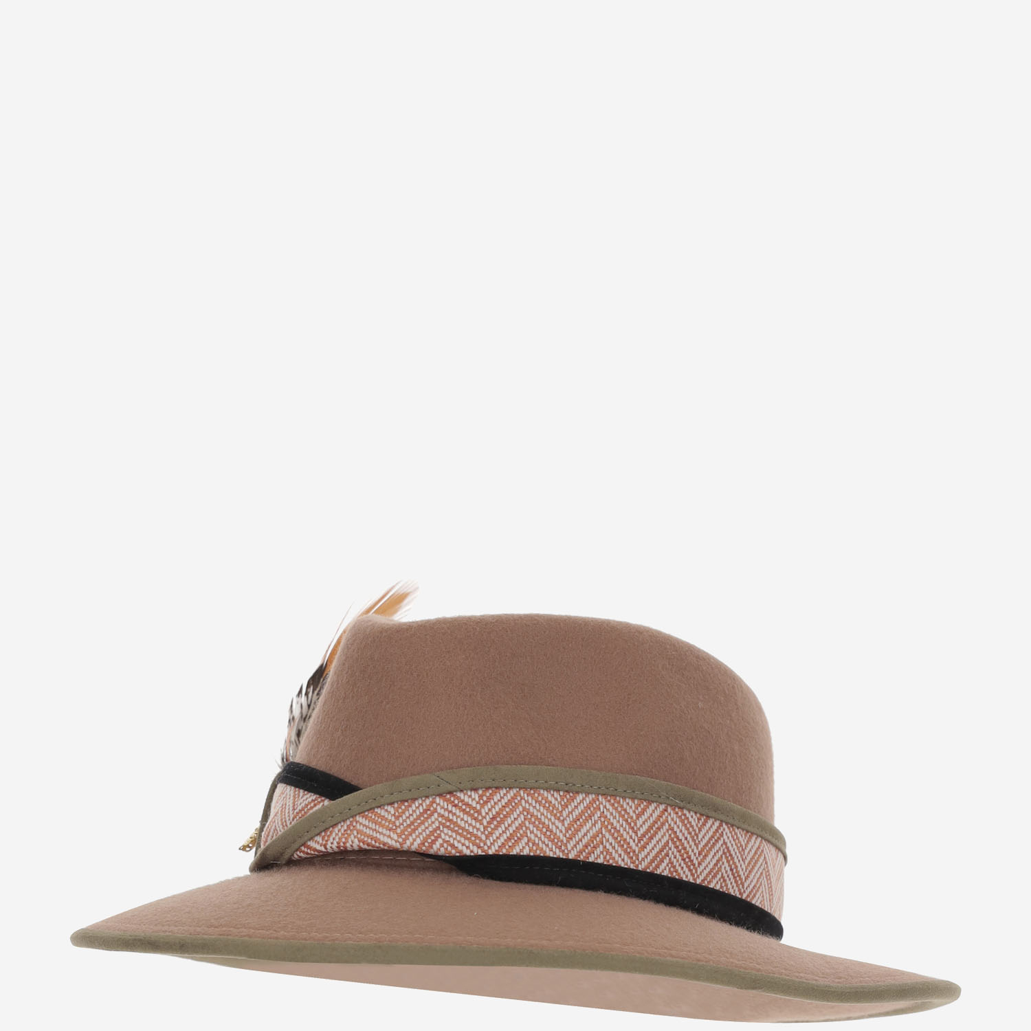 [ALEXIA ALVAREZ DE TOLEDO] Hat FW25 TERRACOTAFEDORANATURAL