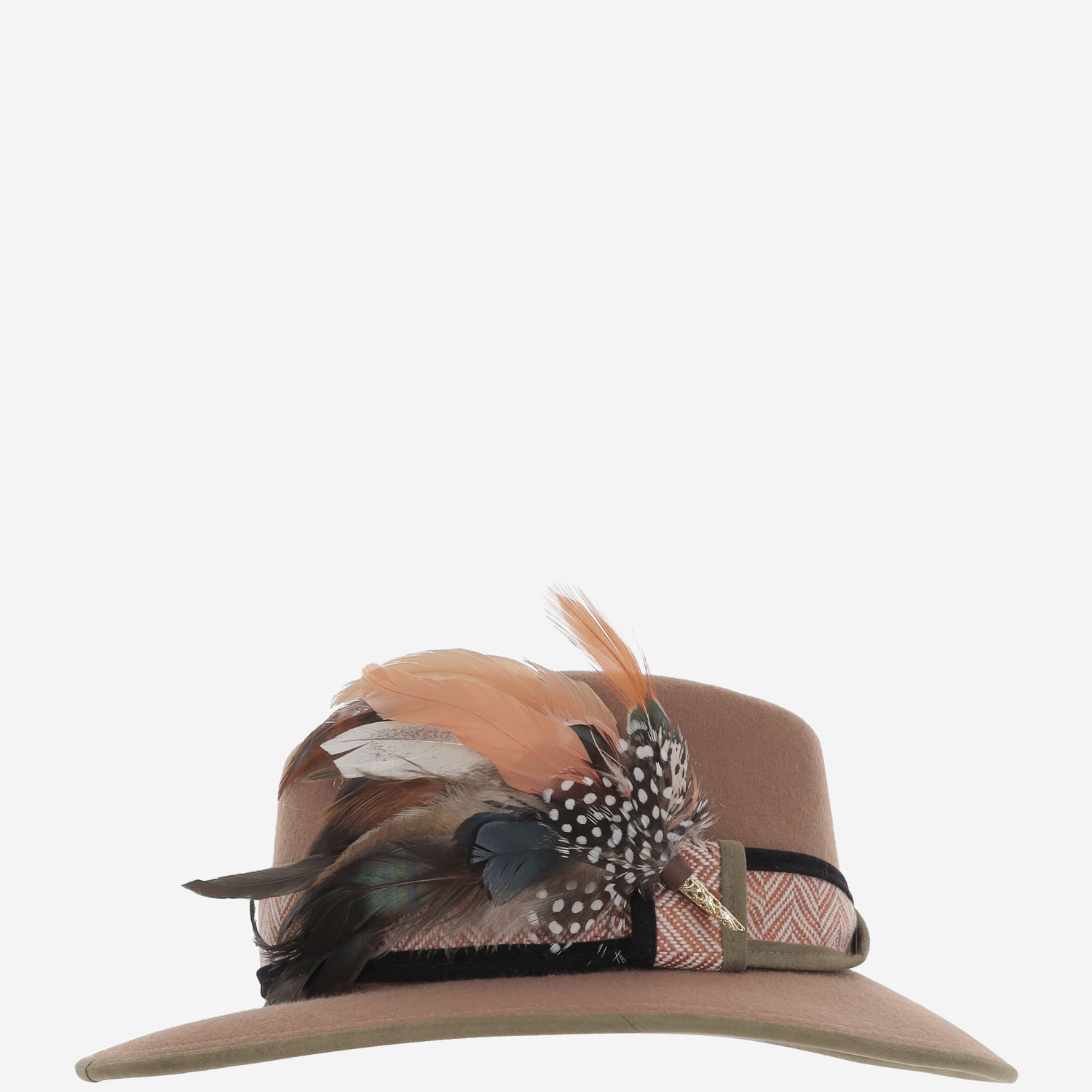 [ALEXIA ALVAREZ DE TOLEDO] Hat FW25 TERRACOTAFEDORANATURAL