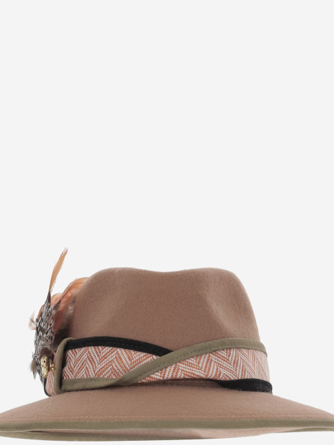[ALEXIA ALVAREZ DE TOLEDO] Hat FW25 TERRACOTAFEDORANATURAL