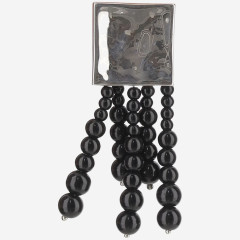 [Niccolo' Pasqualetti] Earring SS25 HE01PALBBLACKSILVER