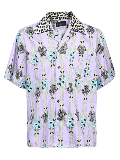 [HAVANII] Shirts Short Sleeve SS22 ALIENSVACAYLILAC