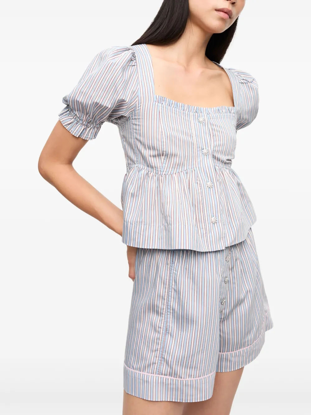 [GANNI] Shirts Short Sleeve SS25 W0311326