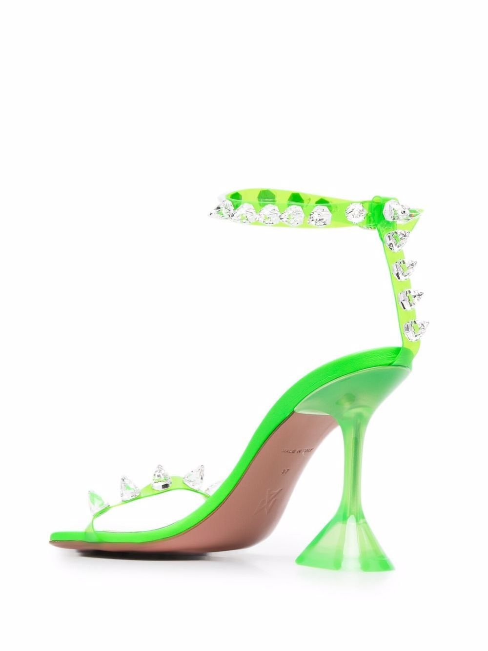 [Amina Muaddi] Sandals SS21 JULIASANDALPVCGREEN