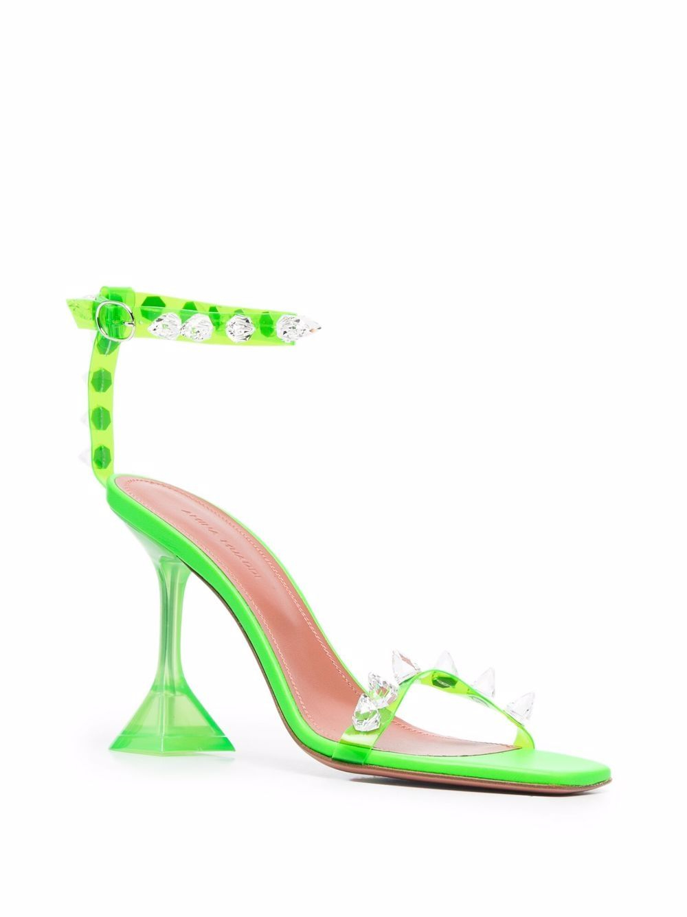 [Amina Muaddi] Sandals SS21 JULIASANDALPVCGREEN
