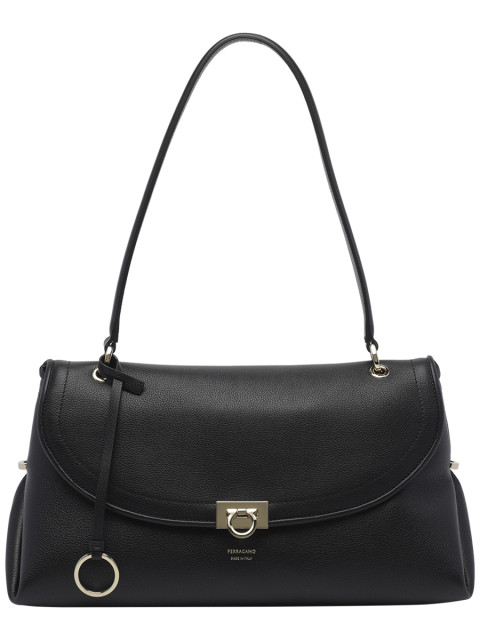 [Salvatore Ferragamo] Shoulder bag FW26 79624721A869NERO/TESTA DI MORO