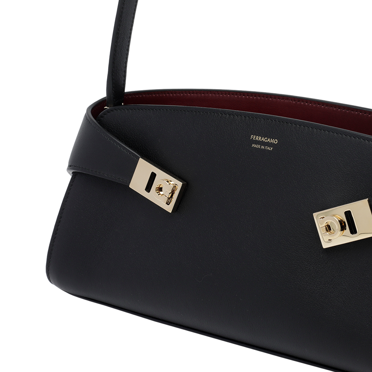 [Salvatore Ferragamo] Bag FW26 79520821A712NERO/BORGOGNA