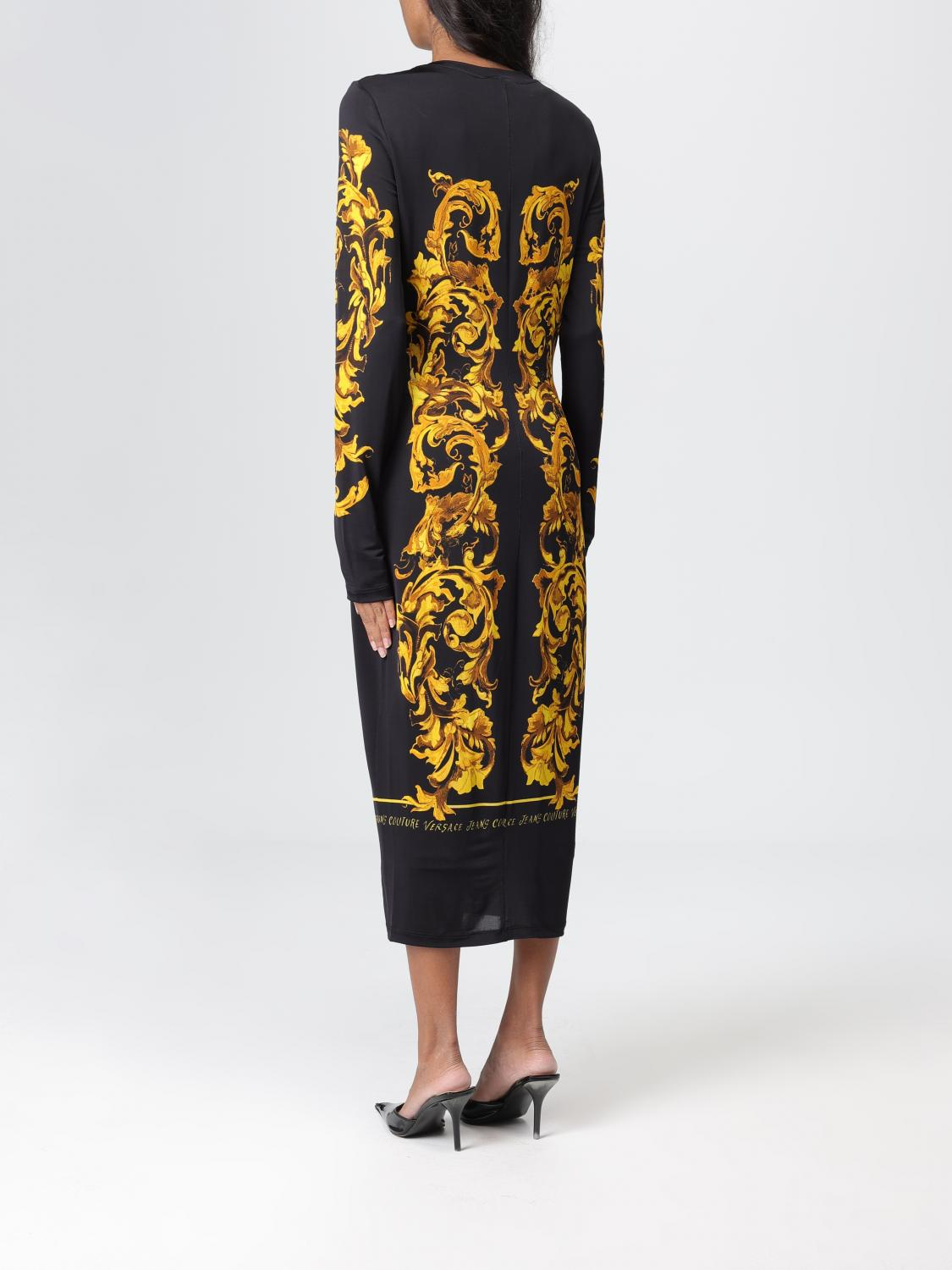 [VERSACE JEANS COUTURE] Long sleeve dress FW25 79HAO9P0JS524 G89
