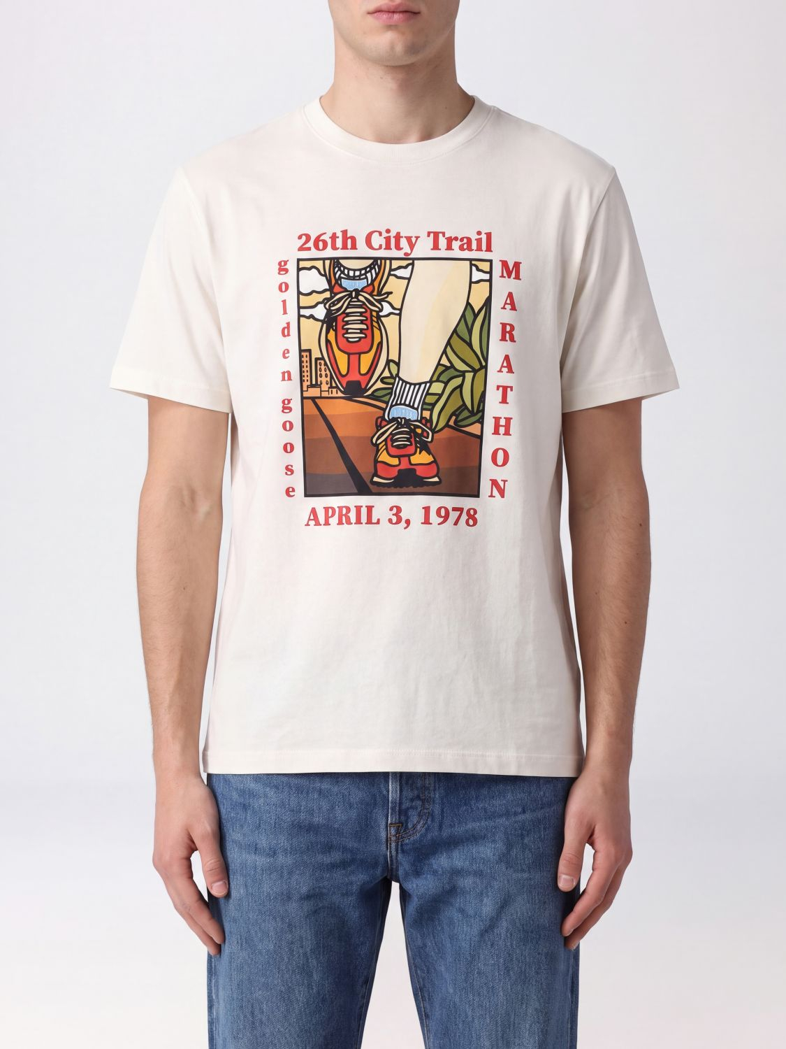 [Golden Goose] T-shirts Short Sleeve FW26 GMP01220P00262011560
