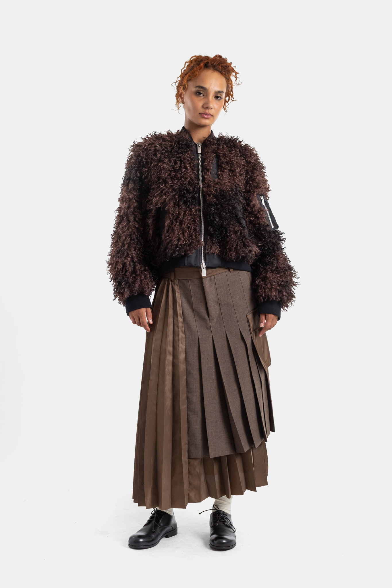 [Sacai] Long skirt FW26 26-08569