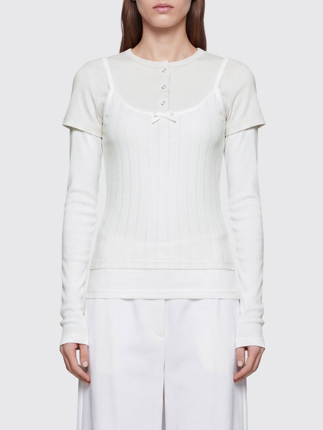 [Acne Studios] T-shirts Long Sleeve FW26 AL0556 6D8