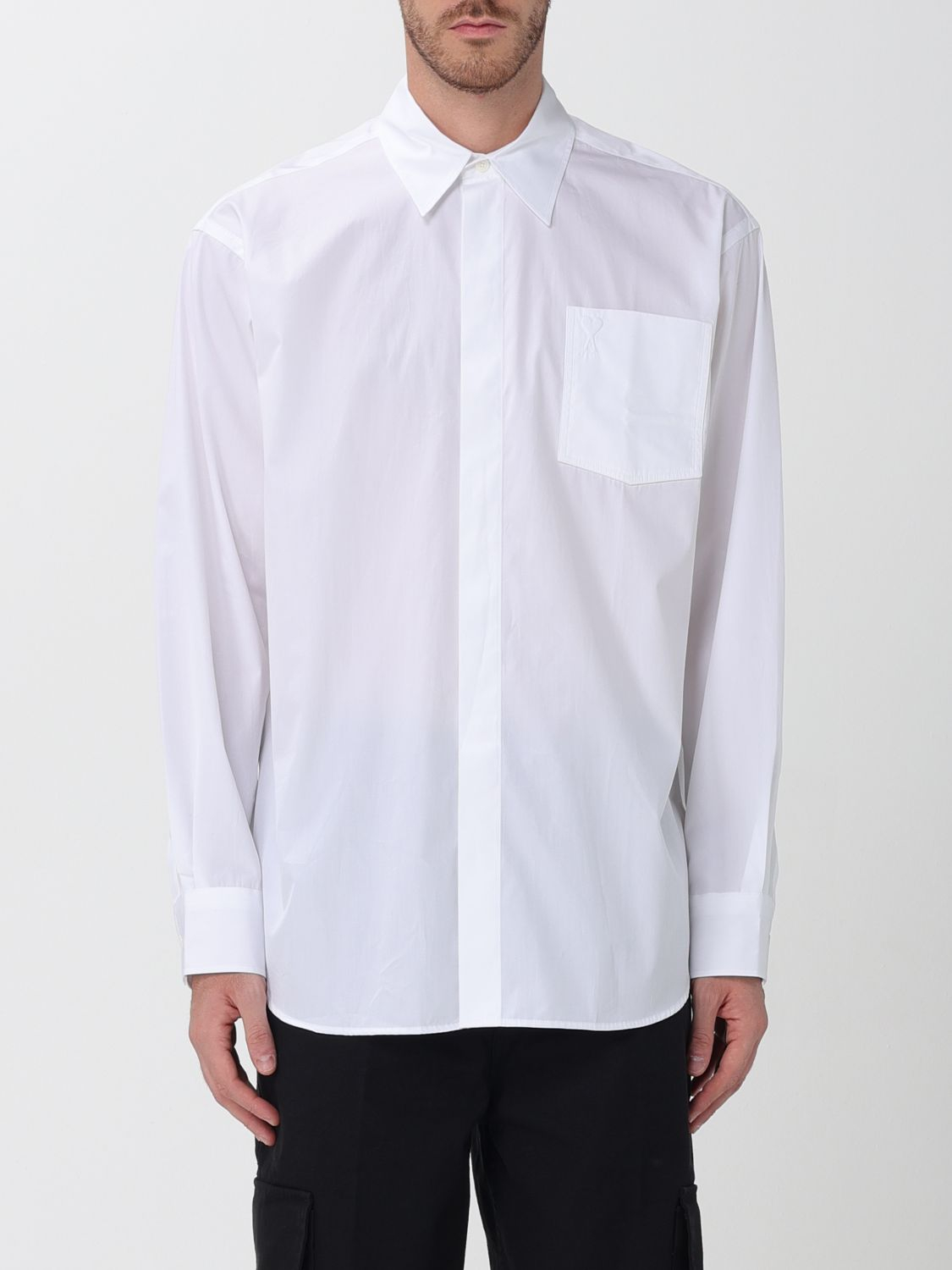 [Ami Paris] Shirts Long Sleeve FW26 USH867CO0045 100