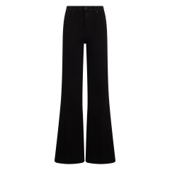Bell-bottom jeans in elastic denim