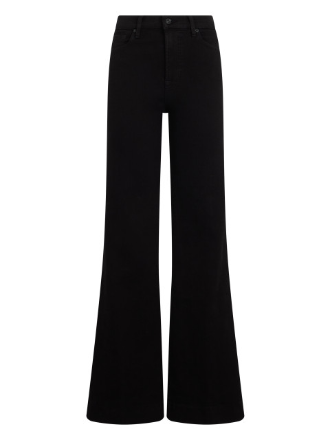 Bell-bottom jeans in elastic denim