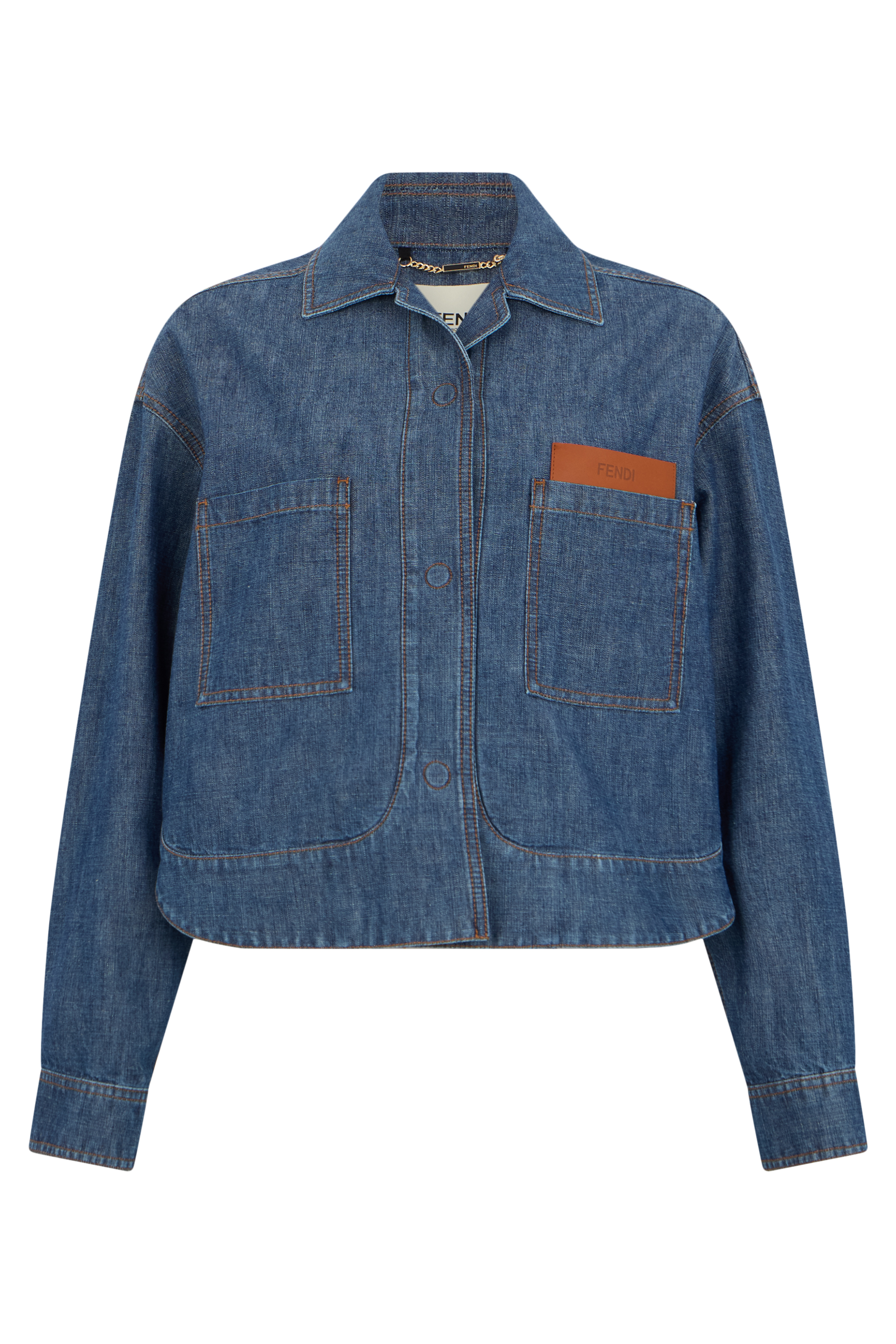 Denim jacket made of cotton