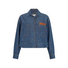 Denim jacket made of cotton
