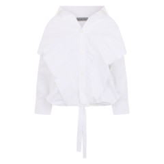 Shirt with exposed shoulders