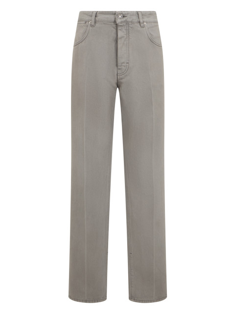 Straight jeans in cotton denim