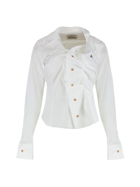 Drunken shirt in cotton
