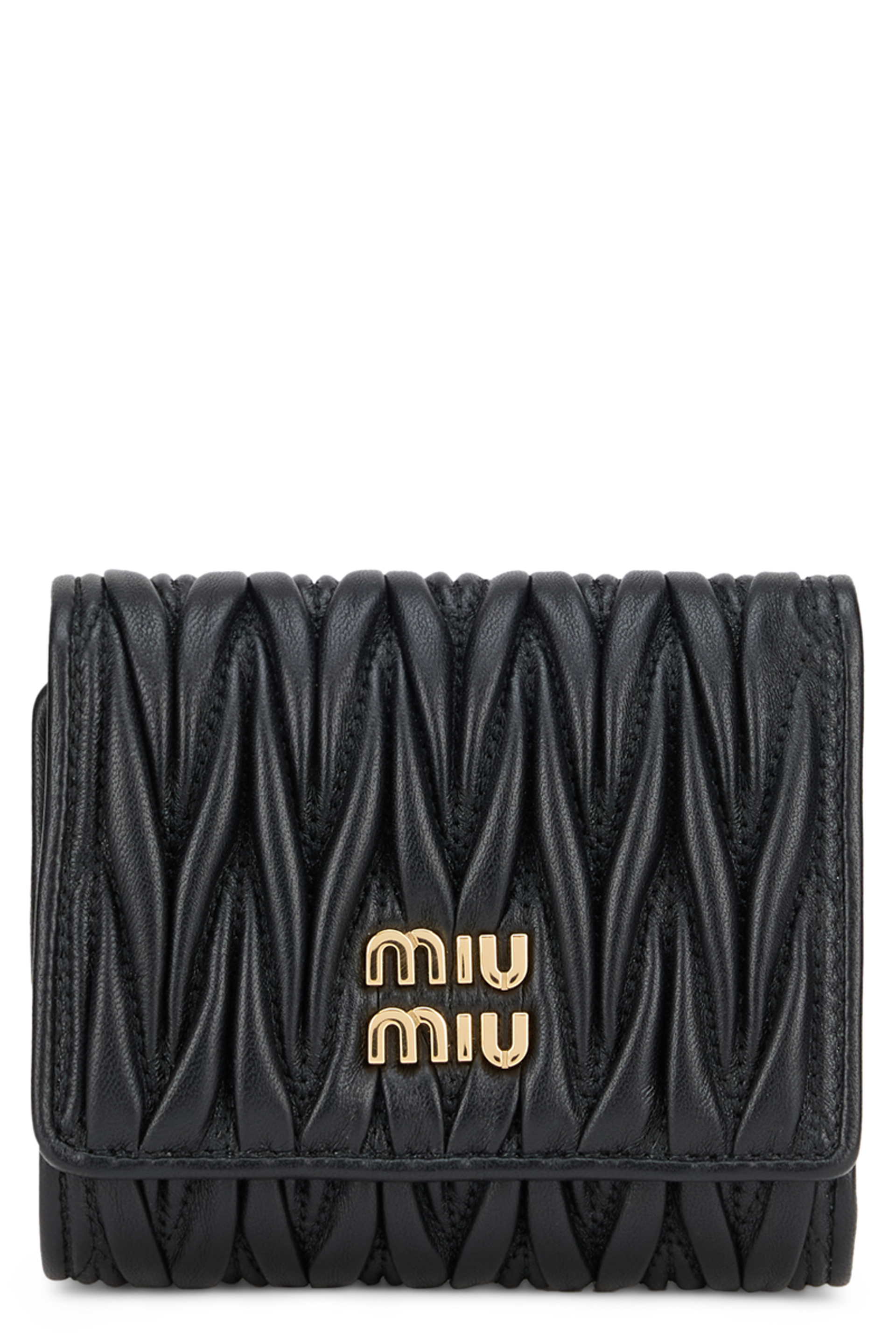 Small wallet in quilted nappa