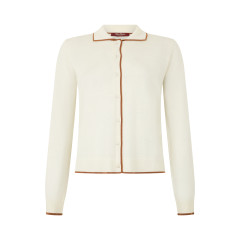 Cardigan in wool and silk