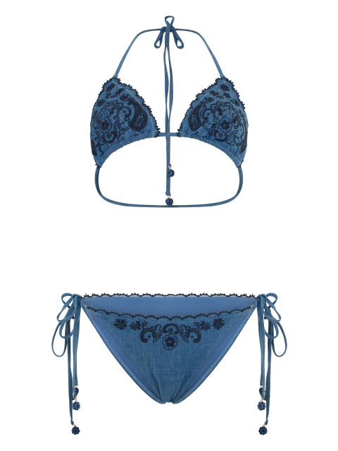 Two Piece Suit with Embroidery