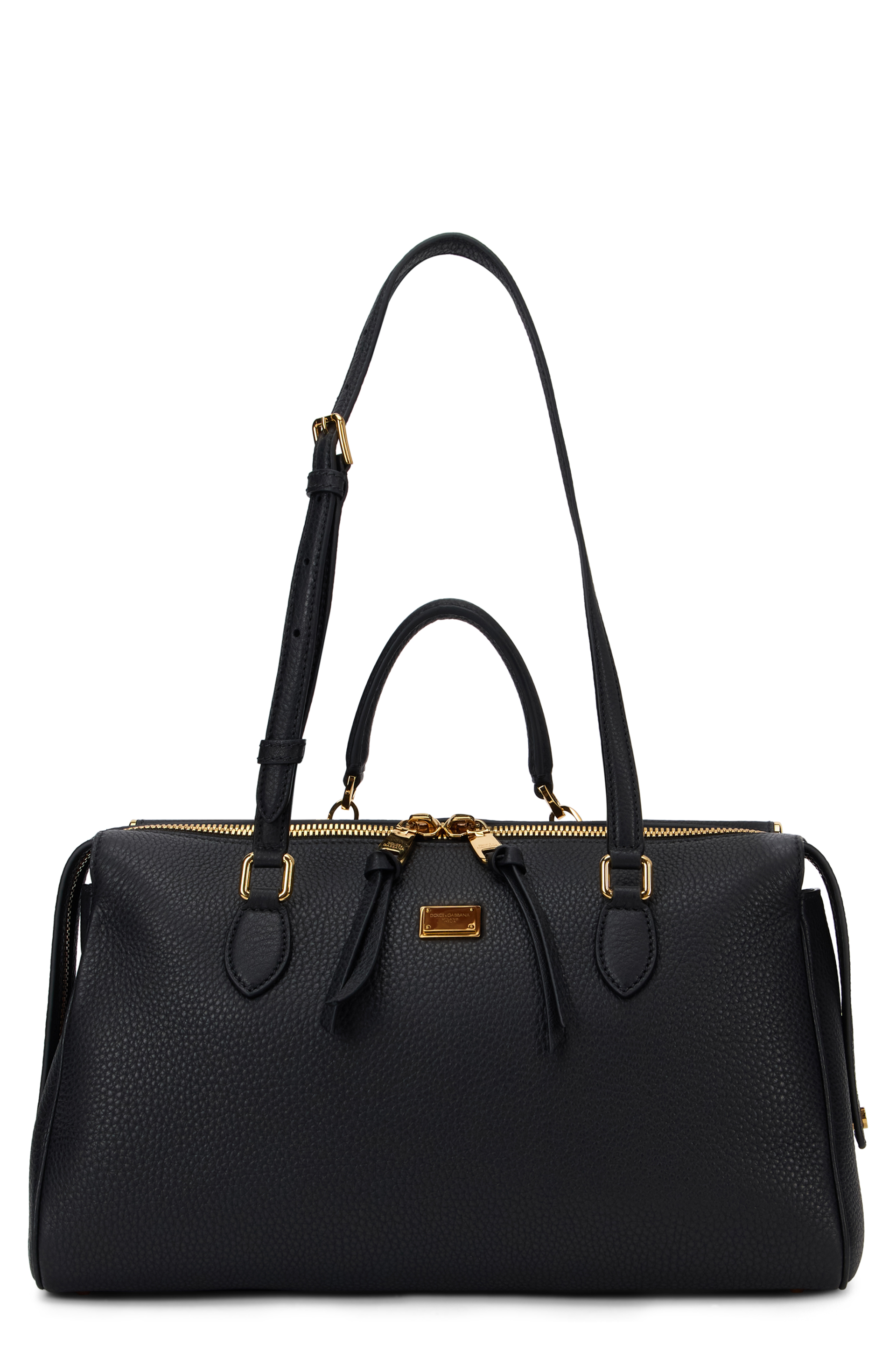 Leather tote bag