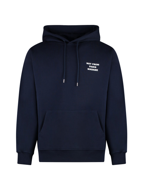 Slogan hooded sweatshirt