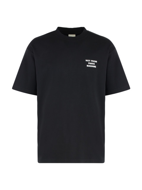 Slogan cotton crew-neck T-shirt