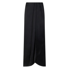 Long skirt with draping