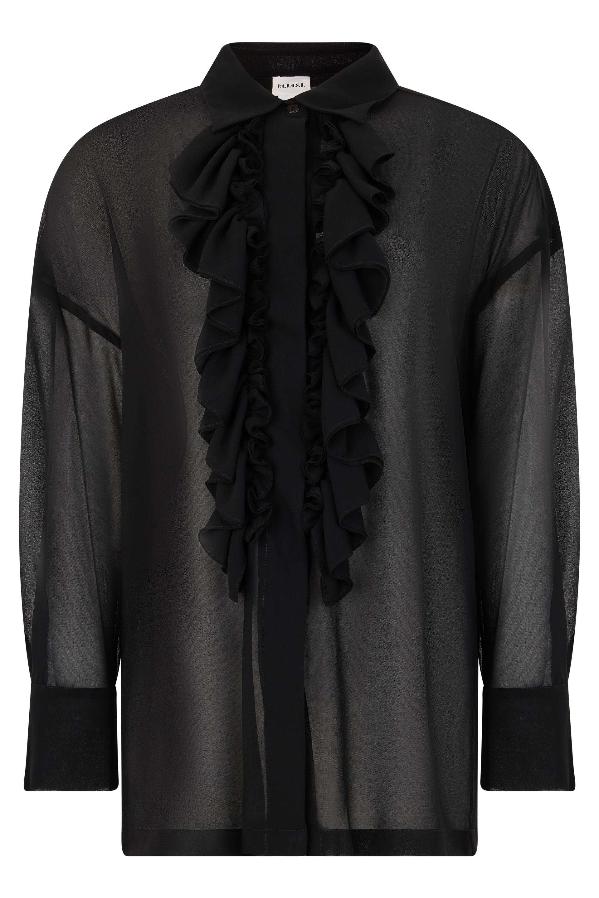 Shirt with ruffles