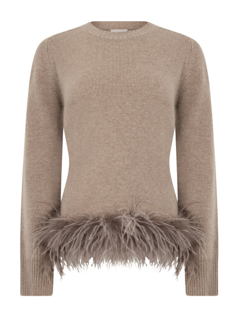 Sweater with frayed details