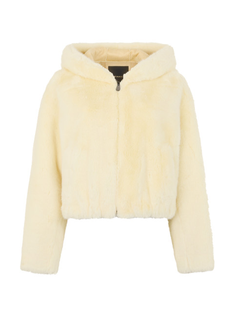 Jacket with synthetic fur