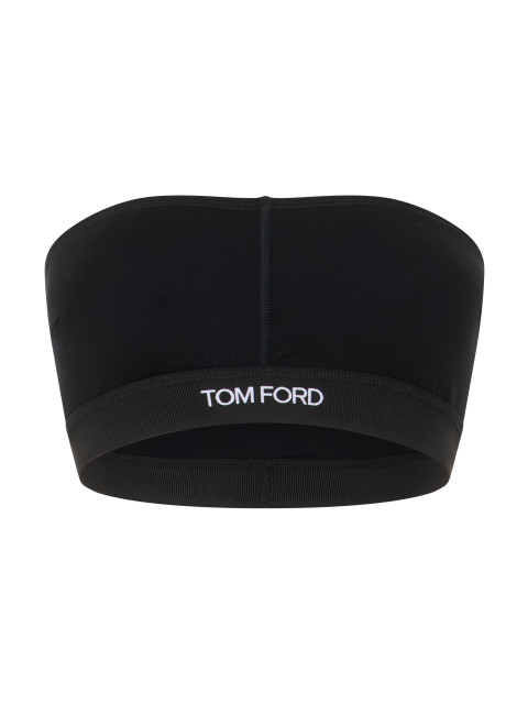 Bra with band and logo
